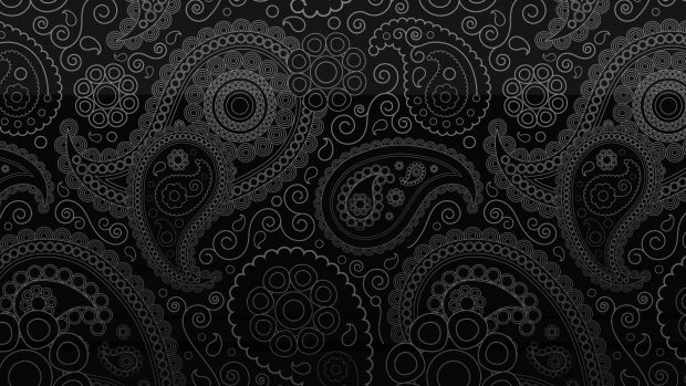 Abstract Black Paisley Photos.
