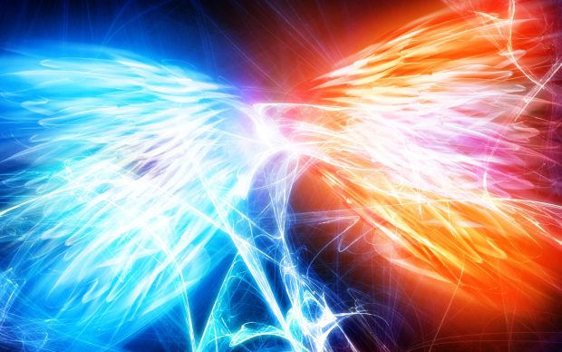 Abstract blue red 1920x1200.