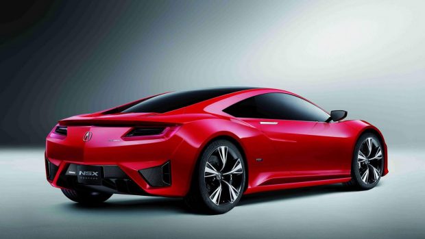 Acura NSX Back View Wallpapers.
