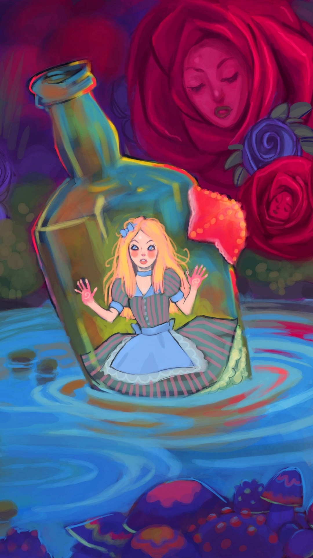 Alice In Wonderland iPhone Wallpaper
