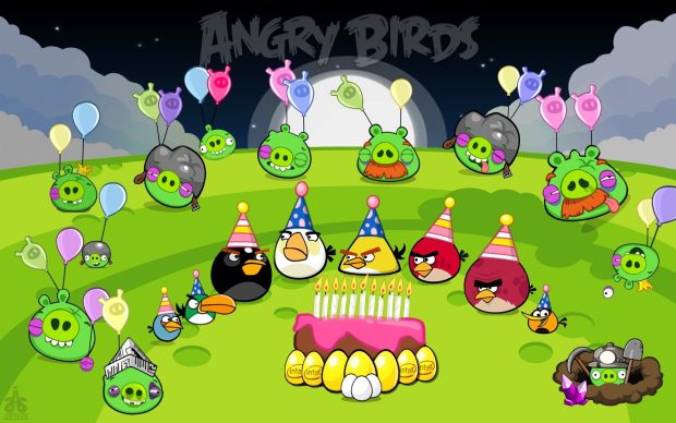 Angry Birds Background Widescreen.
