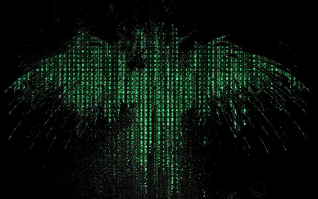 Animated Matrix Eagle Background.