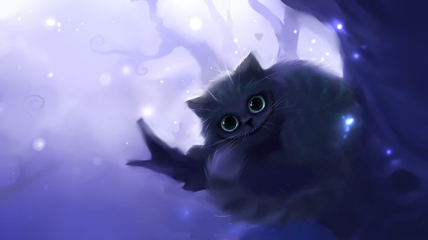 Anime Cat Background HD.