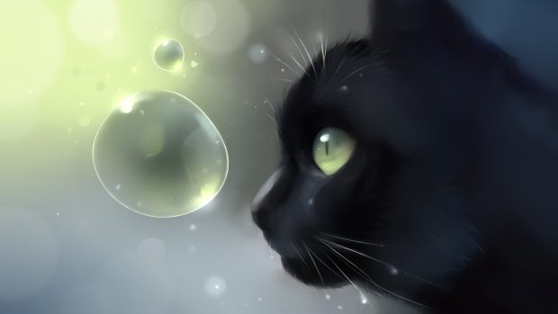 Anime Cat HD Wallpaper.