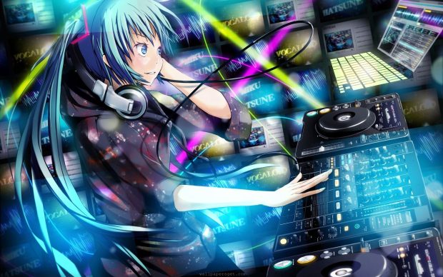 Anime DJ Music Wallpaper Picture.