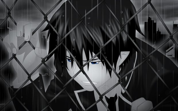 Anime Sad Boy Background.