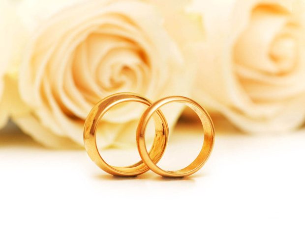 Anniversary Marriage Rings Background.