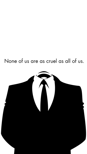 Anonymous Quotes Wallpaper for Iphone.