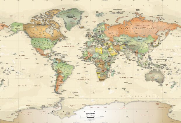 Antique Map Wallpaper HD.