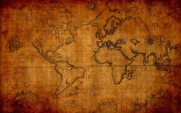 Antique Map Wallpaper for Desktop.