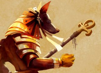 Anubis Full HD Wallpaper.