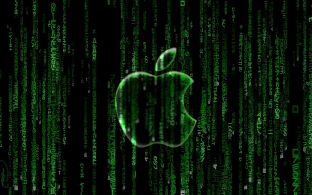 Apple Animated Matrix Background.