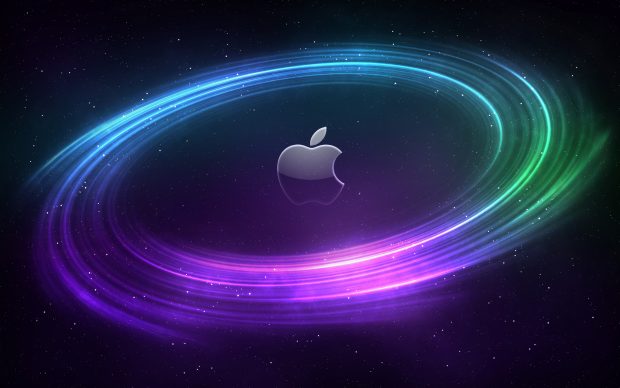Apple mac space wallpaper.