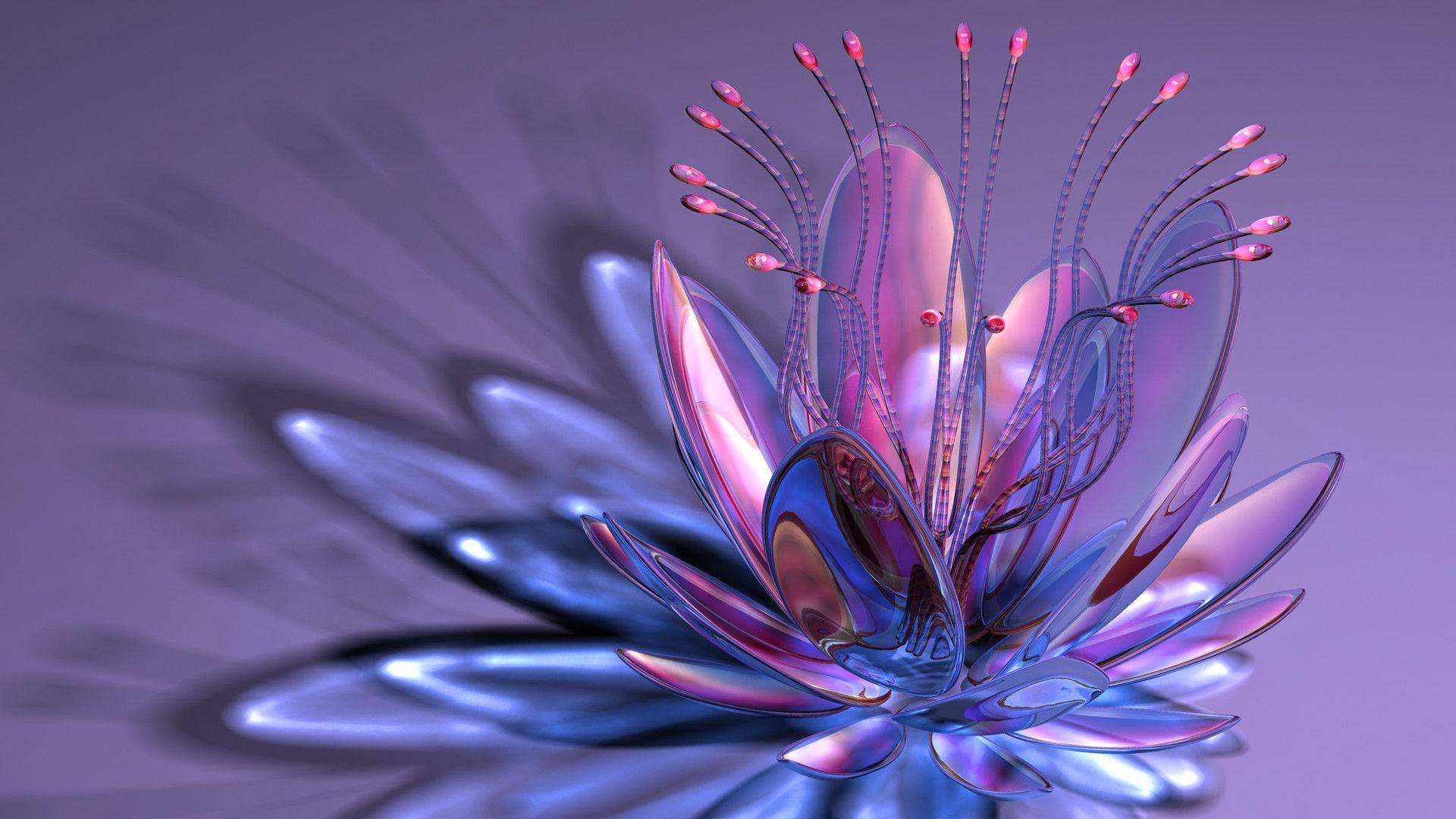 графика цветы абстракция 3D скачать