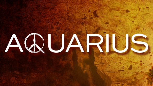 Aquarius Text Desktop Background.