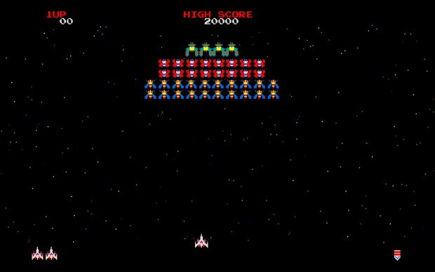 Arcade Galaga Wallpaper HD.