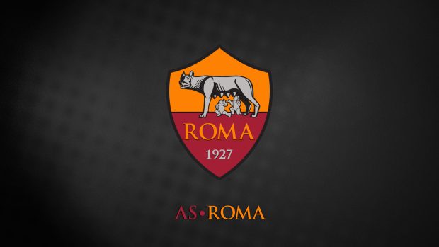 As Roma Logo Full HD Wallpaper.