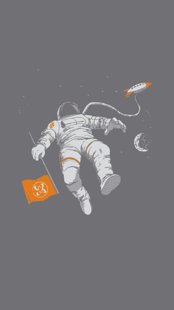 Astronaut Iphone Full HD Wallpaper.