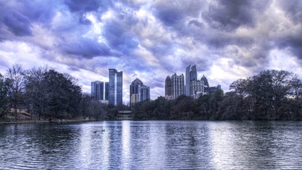 Atlanta Skyline Wallpaper Free Download.