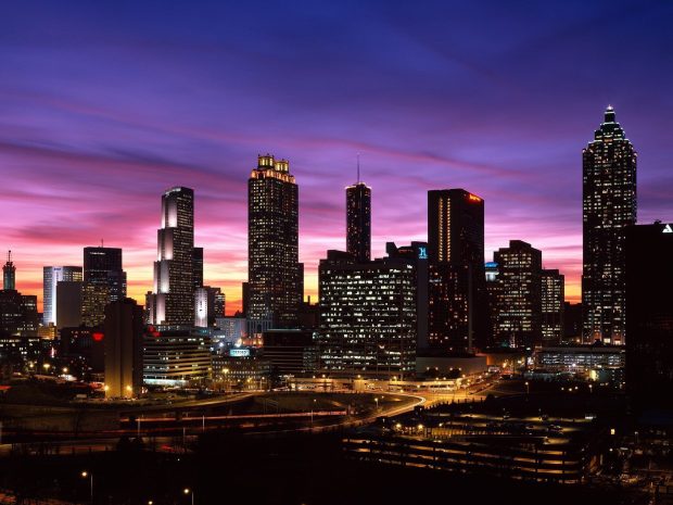 Atlanta Skyline Wallpaper Widescreen.
