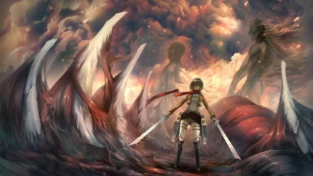 Attack On Titan Full HD Wallpaper.