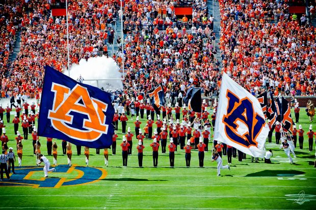 Auburn Tigers Football Background HD.