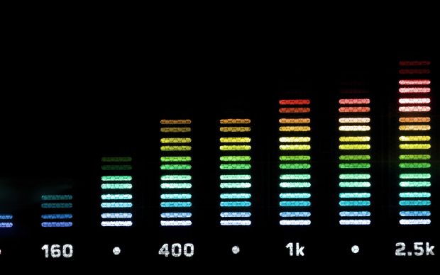 Audio Spectrum Background.