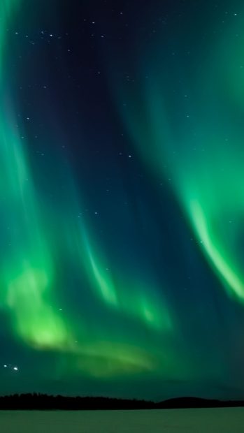 Aurora Borealis Full HD Wallpaper for Mobile.