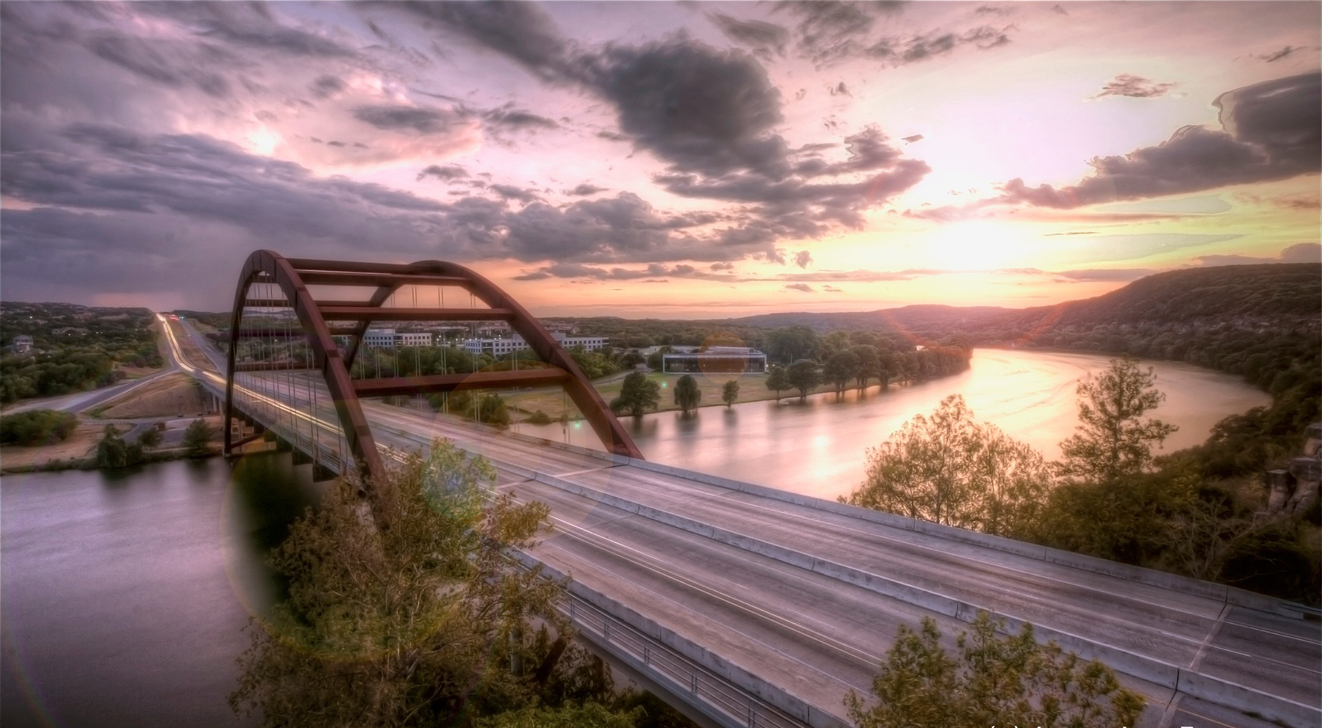 Austin 360 Bridge HDR Images. 
