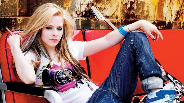 Avril Lavigne Full HD Background.