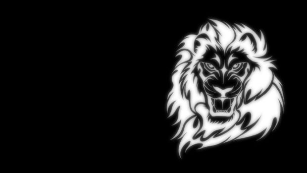 Awesome Black Light Lion High Quality.