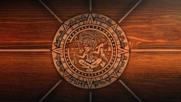 Aztec Calendar Desktop Wallpaper.