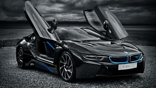 BMW i8 Electric Car 4K Wallpaper.