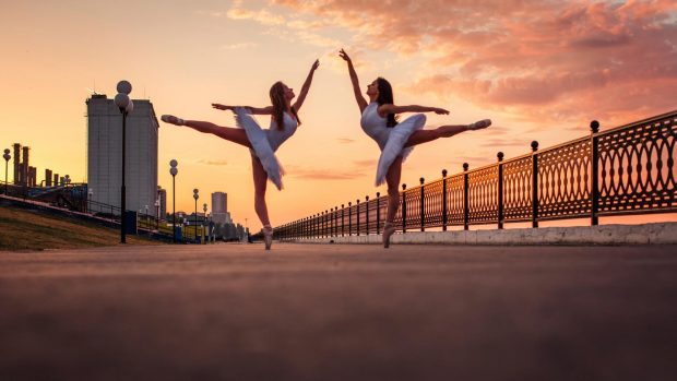 Ballerina Full HD Background.