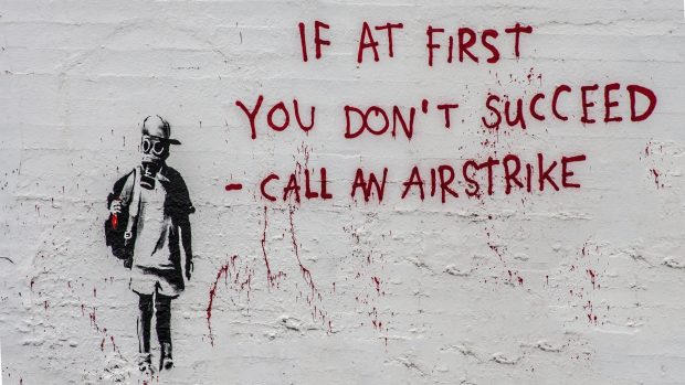 Banksy Art Full HD Bakcground.