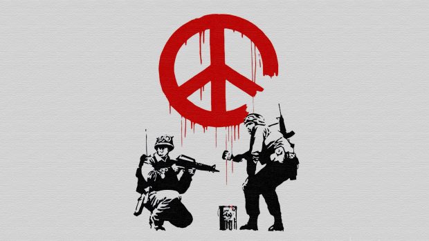 Banksy Art Full HD Wallpaper.