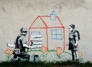 Banksy Art HD Bakcground.