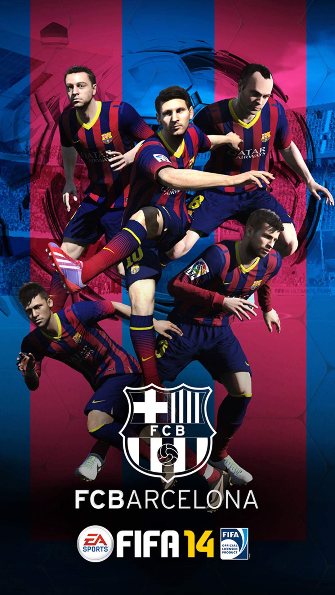 Barcelona FC Iphone 5 Game Background.