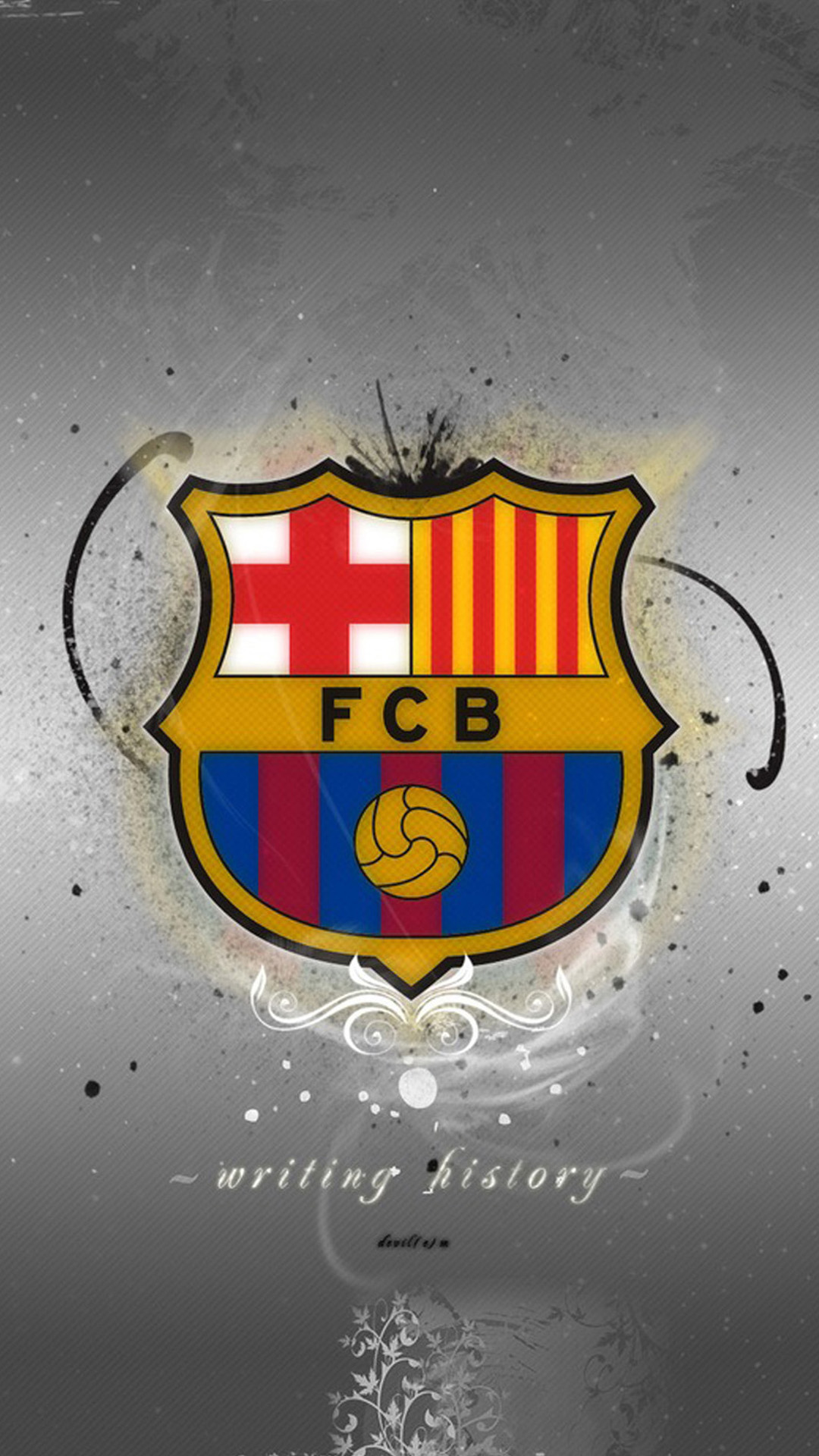 Barcelona Logo Iphone 5 Wallpaper Free Download.