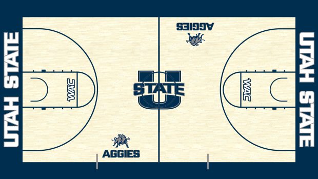 Basketball Court Desktop Background.