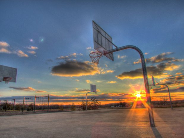 Basketball Court Desktop Wallpaper.