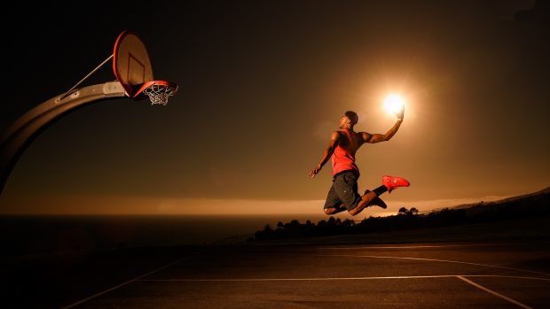 Basketball Court Full HD Background.