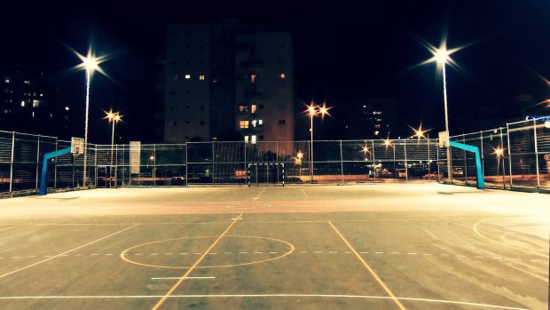 Basketball Court Wallpaper Full HD.