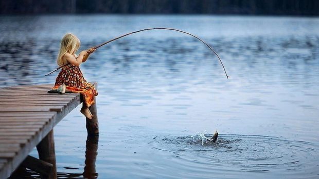 Bass Fishing Full HD Background.