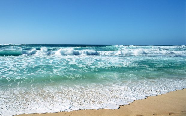 Beach wave wallpaper hd.