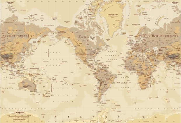 Beautiful Antique Map Background.