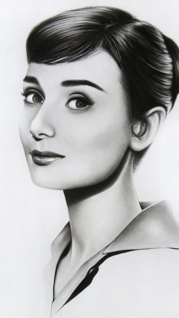 Beautiful Audrey Hepburn Wallpaper for Android.