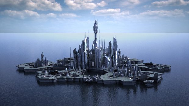 Beautiful Stargate Atlantis Background.