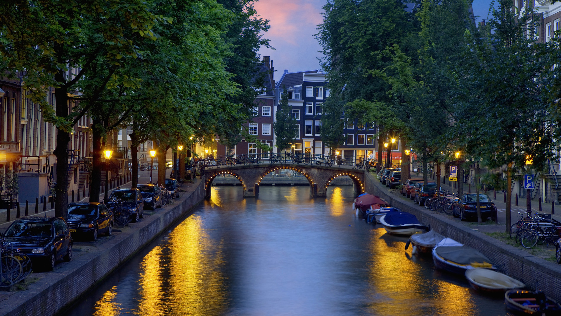 страны архитектура река Амстердам без смс