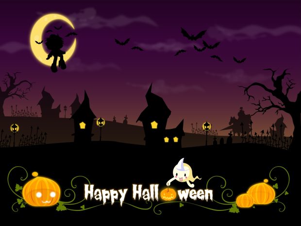 Betty Boop Halloween Background Free Download.